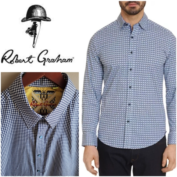 Robert Graham Other - Robert Graham HoundsTooth Tailored Fit Dress Shirt